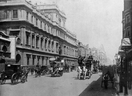 Burlington House, Piccadilly, London. c.1890's.